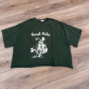 John Galt “Rough Riders” cropped tee